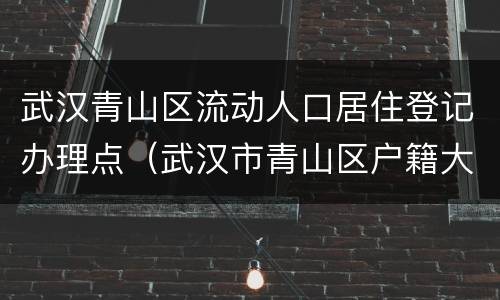 武汉青山区流动人口居住登记办理点（武汉市青山区户籍大厅）