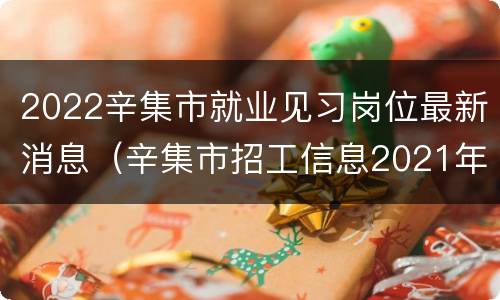 2022辛集市就业见习岗位最新消息（辛集市招工信息2021年）