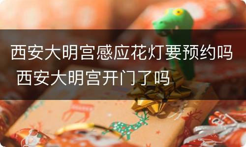 西安大明宫感应花灯要预约吗 西安大明宫开门了吗