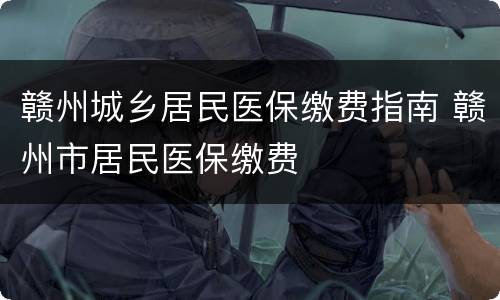 赣州城乡居民医保缴费指南 赣州市居民医保缴费