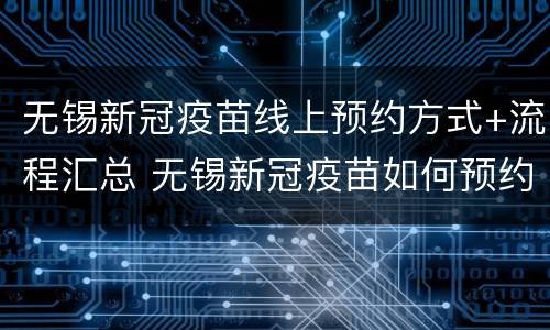 无锡新冠疫苗线上预约方式+流程汇总 无锡新冠疫苗如何预约