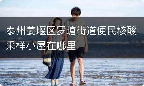 泰州姜堰区罗塘街道便民核酸采样小屋在哪里