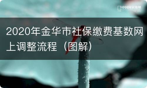 2020年金华市社保缴费基数网上调整流程（图解）