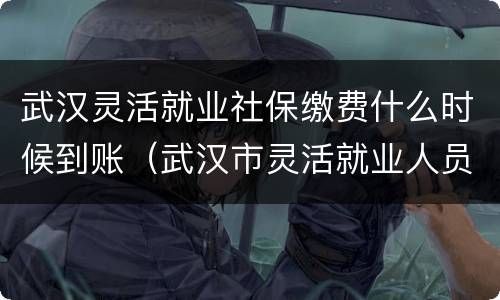 武汉灵活就业社保缴费什么时候到账（武汉市灵活就业人员社保什么时候扣费）