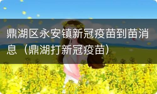 鼎湖区永安镇新冠疫苗到苗消息（鼎湖打新冠疫苗）
