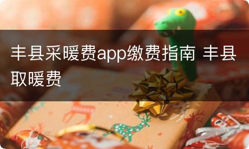 丰县采暖费app缴费指南 丰县取暖费
