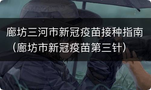廊坊三河市新冠疫苗接种指南（廊坊市新冠疫苗第三针）