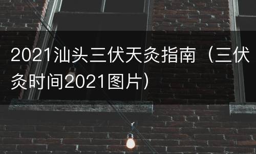 2021汕头三伏天灸指南（三伏灸时间2021图片）