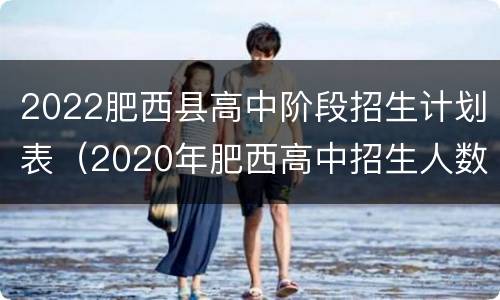 2022肥西县高中阶段招生计划表（2020年肥西高中招生人数）