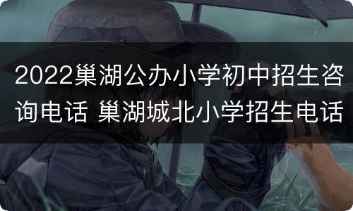 2022巢湖公办小学初中招生咨询电话 巢湖城北小学招生电话