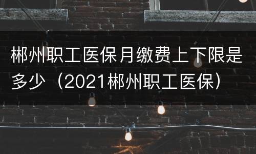 郴州职工医保月缴费上下限是多少（2021郴州职工医保）