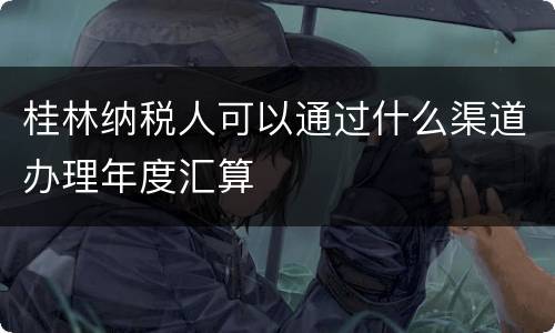 桂林纳税人可以通过什么渠道办理年度汇算