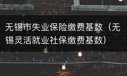 无锡市失业保险缴费基数（无锡灵活就业社保缴费基数）