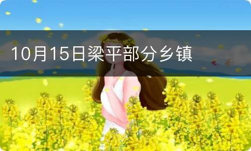 10月15日梁平部分乡镇