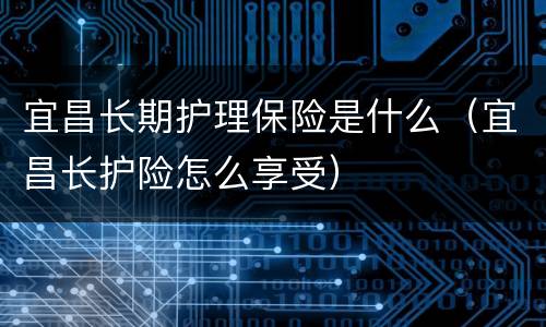 宜昌长期护理保险是什么（宜昌长护险怎么享受）