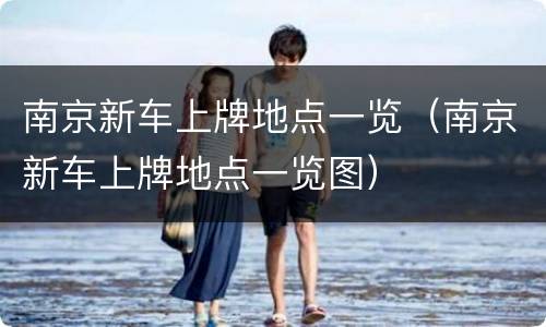 南京新车上牌地点一览（南京新车上牌地点一览图）