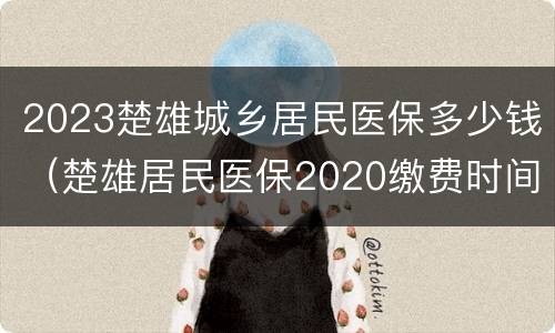 2023楚雄城乡居民医保多少钱（楚雄居民医保2020缴费时间）