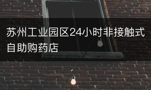 苏州工业园区24小时非接触式自助购药店
