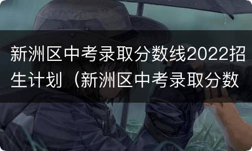 新洲区中考录取分数线2022招生计划（新洲区中考录取分数线2022招生计划是多少）