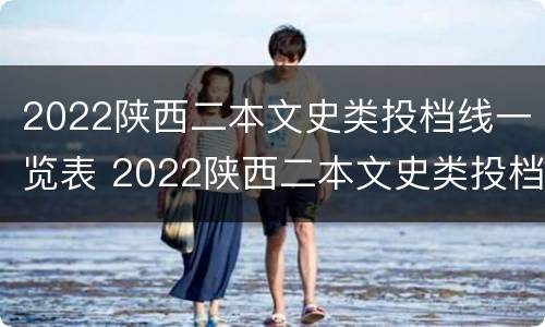 2022陕西二本文史类投档线一览表 2022陕西二本文史类投档线一览表图片