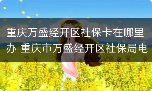 重庆万盛经开区社保卡在哪里办 重庆市万盛经开区社保局电话