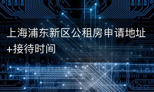 上海浦东新区公租房申请地址+接待时间