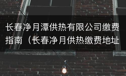 长春净月潭供热有限公司缴费指南（长春净月供热缴费地址）