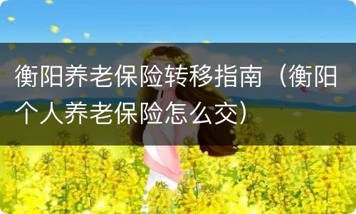 衡阳养老保险转移指南（衡阳个人养老保险怎么交）