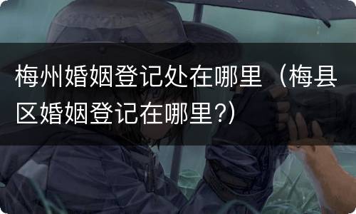 梅州婚姻登记处在哪里（梅县区婚姻登记在哪里?）