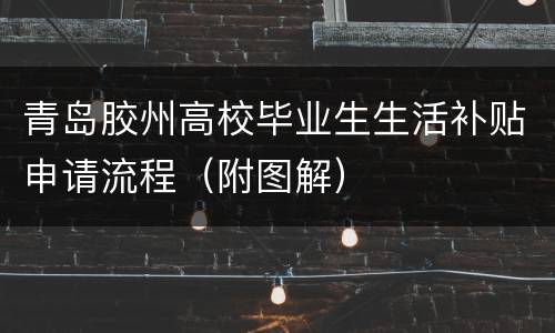 青岛胶州高校毕业生生活补贴申请流程（附图解）