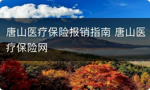唐山医疗保险报销指南 唐山医疗保险网