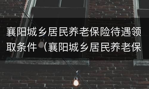 襄阳城乡居民养老保险待遇领取条件（襄阳城乡居民养老保险待遇领取条件）