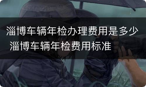 淄博车辆年检办理费用是多少 淄博车辆年检费用标准