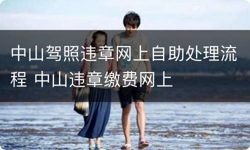 中山驾照违章网上自助处理流程 中山违章缴费网上