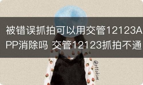 被错误抓拍可以用交管12123APP消除吗 交管12123抓拍不通过