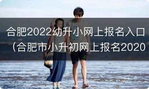 合肥2022幼升小网上报名入口（合肥市小升初网上报名2020）