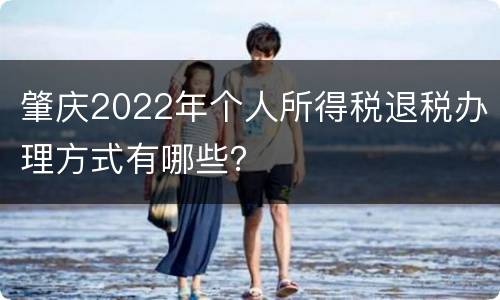 肇庆2022年个人所得税退税办理方式有哪些？