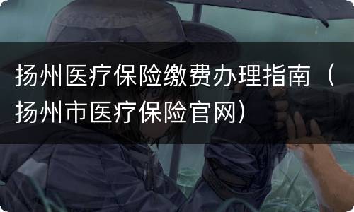 扬州医疗保险缴费办理指南（扬州市医疗保险官网）