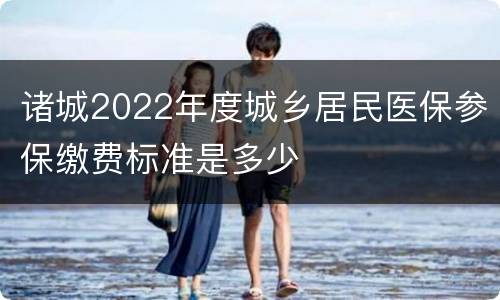 诸城2022年度城乡居民医保参保缴费标准是多少