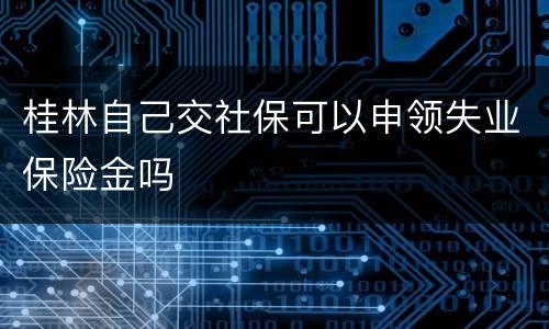 桂林自己交社保可以申领失业保险金吗