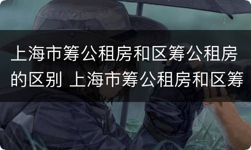 上海市筹公租房和区筹公租房的区别 上海市筹公租房和区筹公租房的区别