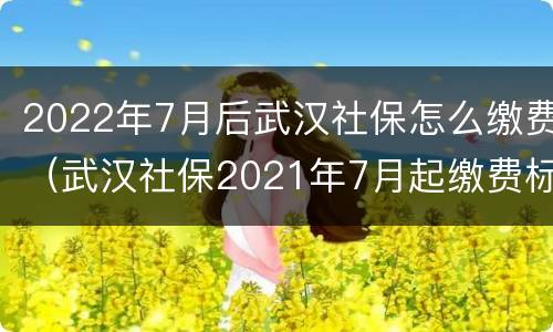 2022年7月后武汉社保怎么缴费（武汉社保2021年7月起缴费标准）