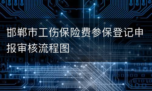 邯郸市工伤保险费参保登记申报审核流程图