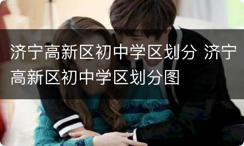 济宁高新区初中学区划分 济宁高新区初中学区划分图