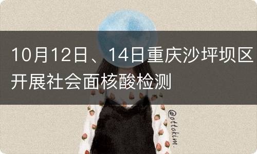 10月12日、14日重庆沙坪坝区开展社会面核酸检测