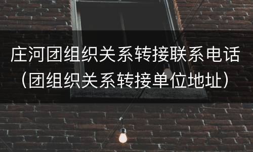 庄河团组织关系转接联系电话（团组织关系转接单位地址）