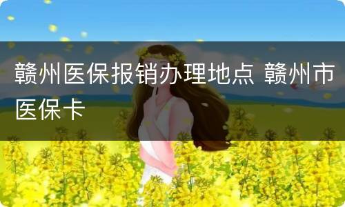 赣州医保报销办理地点 赣州市医保卡