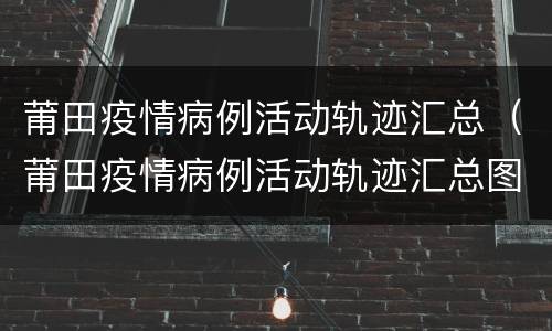 莆田疫情病例活动轨迹汇总（莆田疫情病例活动轨迹汇总图）