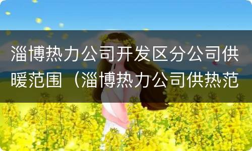 淄博热力公司开发区分公司供暖范围（淄博热力公司供热范围）