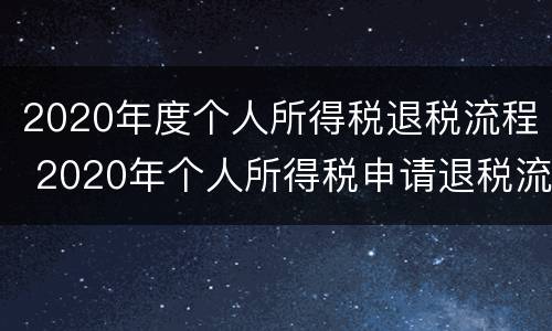 2020年度个人所得税退税流程 2020年个人所得税申请退税流程